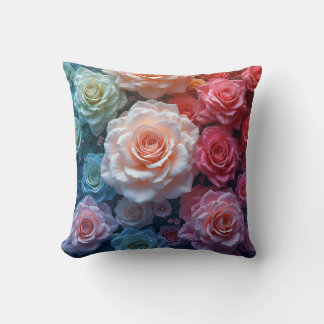 Rose pattern cushion