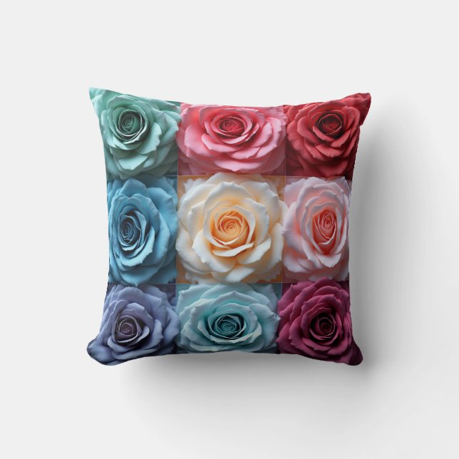 Rose pattern cushion (Front)