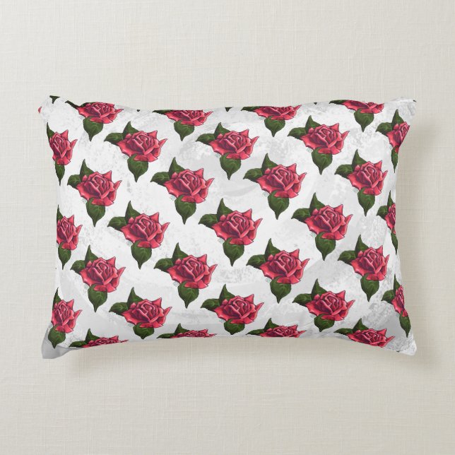 Rose Pattern Decorative Cushion (Front)