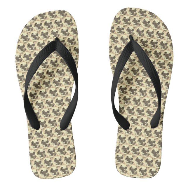 Rose pattern design jandals (Footbed)