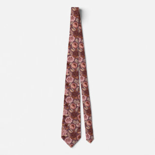 Rose Pattern Father Day Graduation Tie