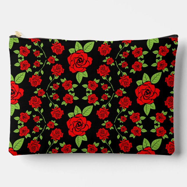 Rose Pattern Home Gifts Accessory Pouch (Front)