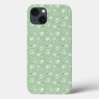 Rose pattern in light Green