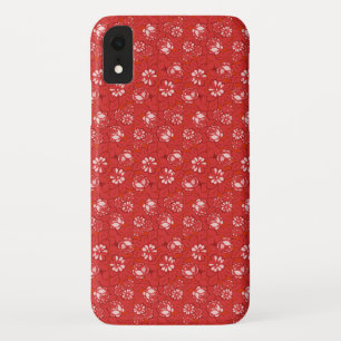 Rose pattern in red Case-Mate iPhone case