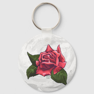 Rose Pattern Key Ring