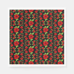 Rose Pattern Kitchen Gifts Napkin
