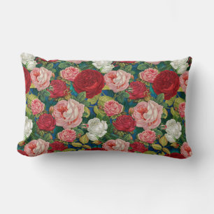 Rose Pattern Lumbar Cushion