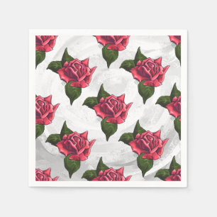 Rose Pattern Napkin