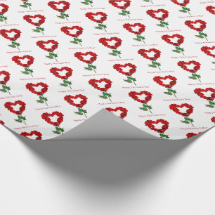 Rose Petal Happy Valentine's Day Gift Wrap