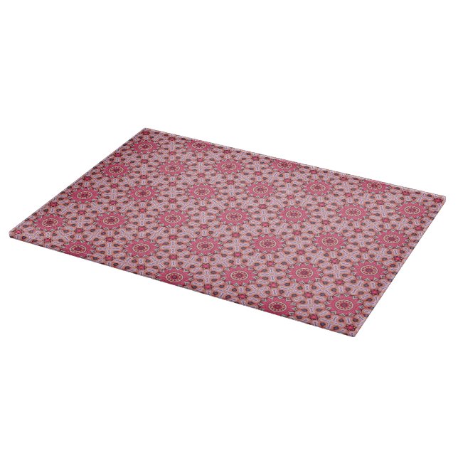 Rose Petal Tile Pattern Cutting Board (Corner)