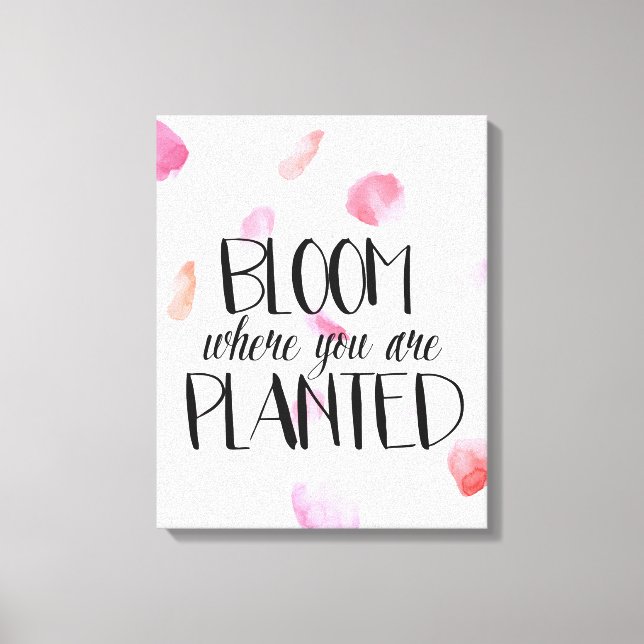 Rose Petals Bloom Canvas Print (Front)