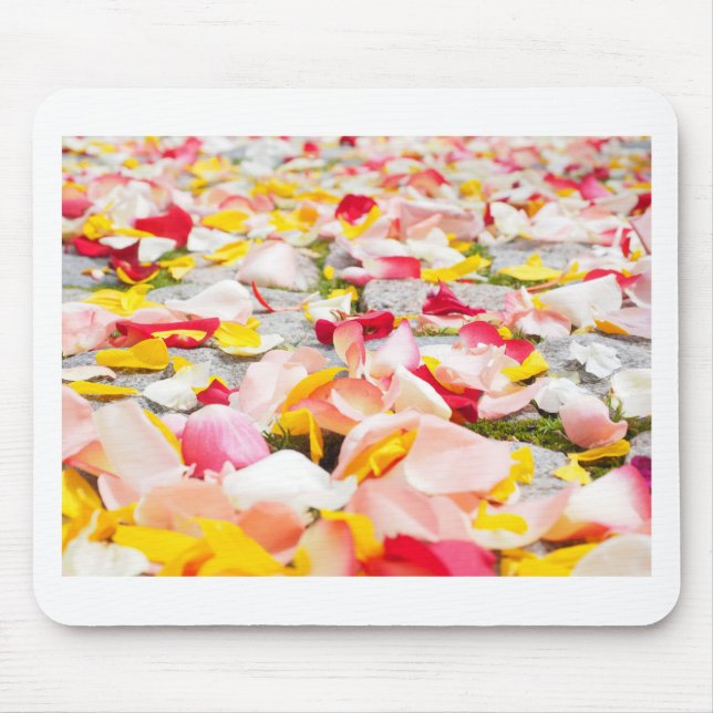 Rose Petals on Floor design Mouse Pad (Front)