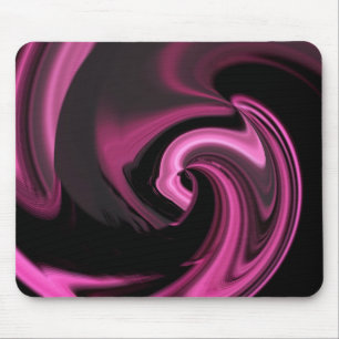 Rose Pink Abstract Heart Mousepad