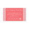 Rose Pink Chevron Discount Promotional Punch Card