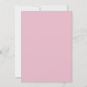 Rose Pink Color Invitation