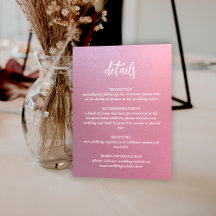 Rose Pink Glitter Script Wedding