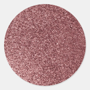 rose pink gold glitter sparkle backdrop background classic round sticker