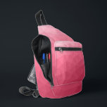 Rose pink gradient geometric mesh pattern sling bag<br><div class="desc">Rose pink gradient geometric mesh pattern Printed bag. Cool fashion accessory bag for everyone. Rose pink magenta Triangle geometric mesh with light to dark ombre gradient design.</div>