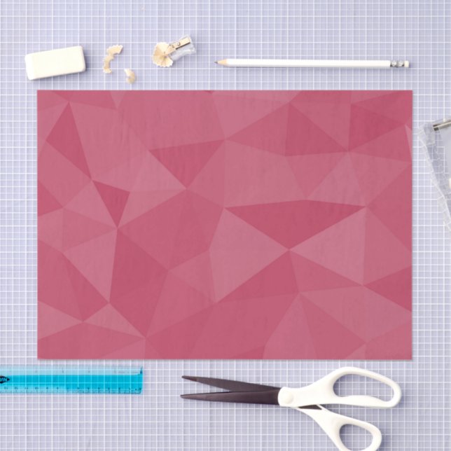 Rose pink light geometric mesh pattern tissue paper (Craft)