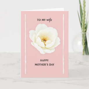 Rose Pink Mothers Day Love Card