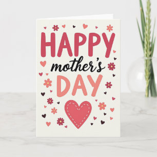 Rose Pink Mothers Love Card