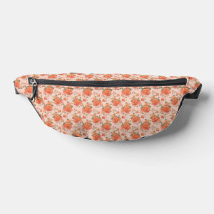 rose pink orange floral pattern wedding spring bum bags