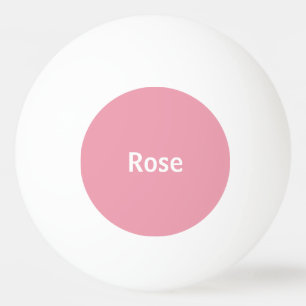 Rose Pink Personalised Ping Pong Paddle Ping Pong Ball