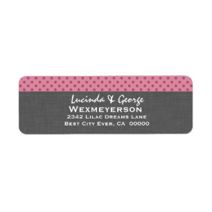 Rose Pink Polka Dot Wedding Collection