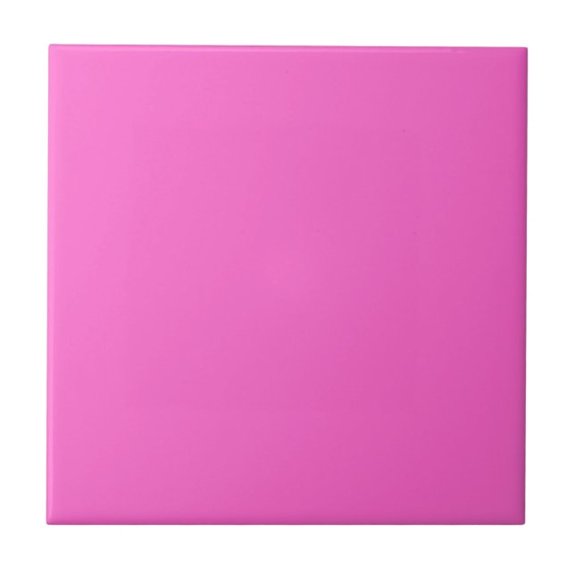 Rose Pink Solid Colour | Classic Elegant Tile (Front)