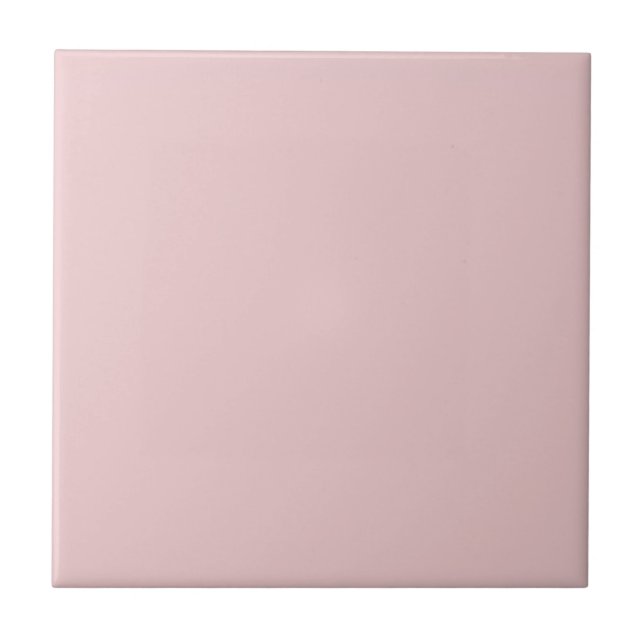 Rose Pink Solid Colour Tile (Front)