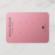 rose pink Three Earring Display Card