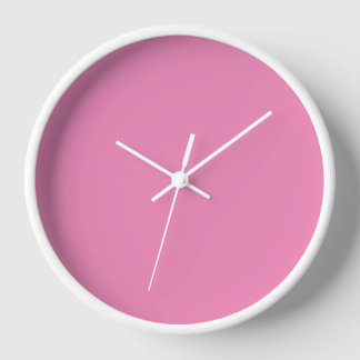 Rose Pink Wall Clock