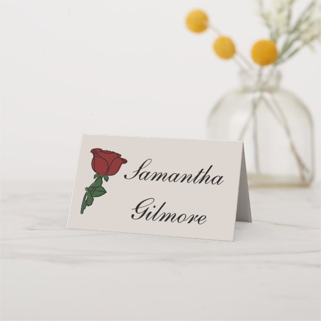 Rose placecard (Front)