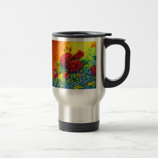 Rose Plumage Travel Mug (Right)