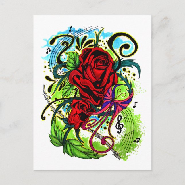 Rose Postcard (Front)