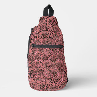 Rose Print Sling Bag