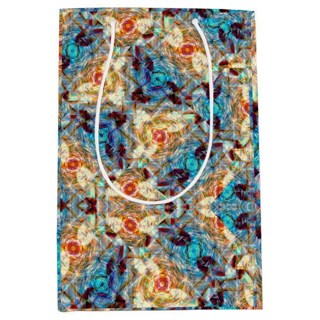 Rose Prism Whirl Medium Gift Bag (Front)