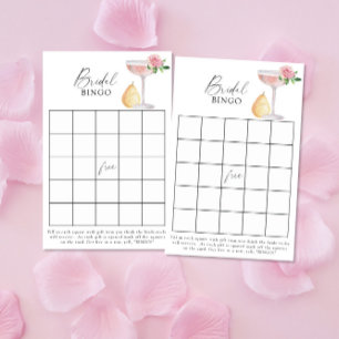 Rose prosecco - Bridal shower bingo game