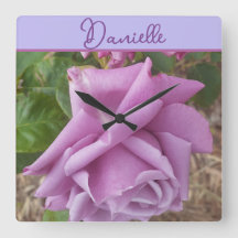 Rose Purple Flower floral Girls Name Birthday