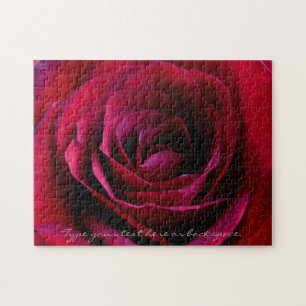 Rose Puzzle Personalised Red Rose Puzzles
