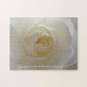 Rose Puzzle Personalised White Rose Puzzles