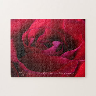 Rose Puzzle Personalized Red Rose Puzzles
