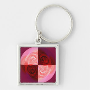 Rose Quarter Key Ring