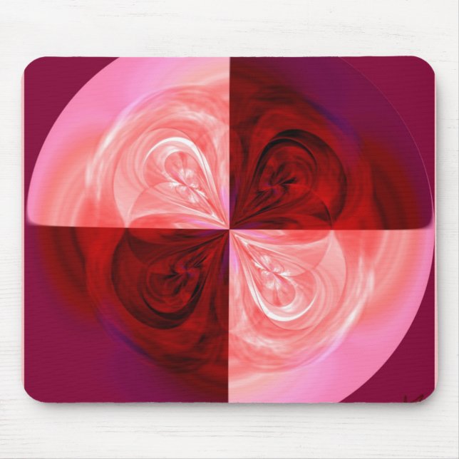 Rose Quarter Mouse Pad (Front)