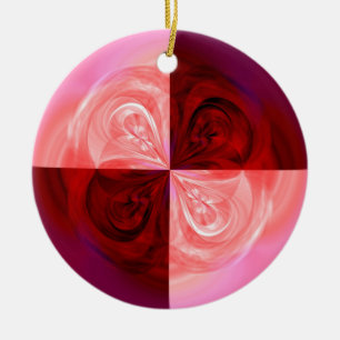 Rose Quarters Ceramic Tree Decoration