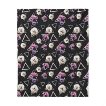 Rose quartz and pink tourmaline dark floral