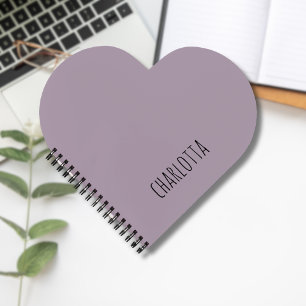 Rose Quartz Black Personalised Name Notebook