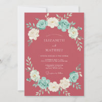 Rose Quartz Floral Blossom Wedding