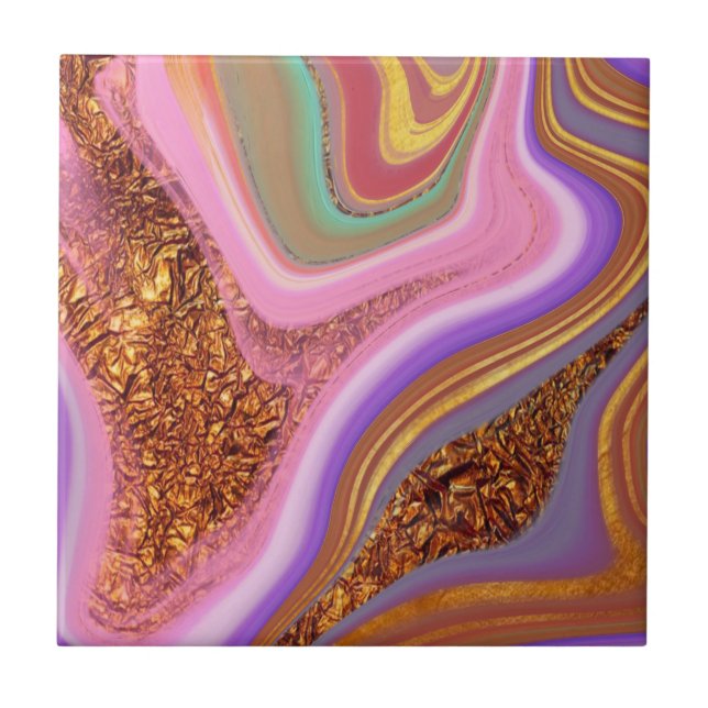 Rose Quartz Flow Tile (Front)