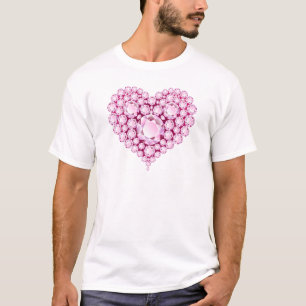 Rose Quartz Heart Gems T-Shirt